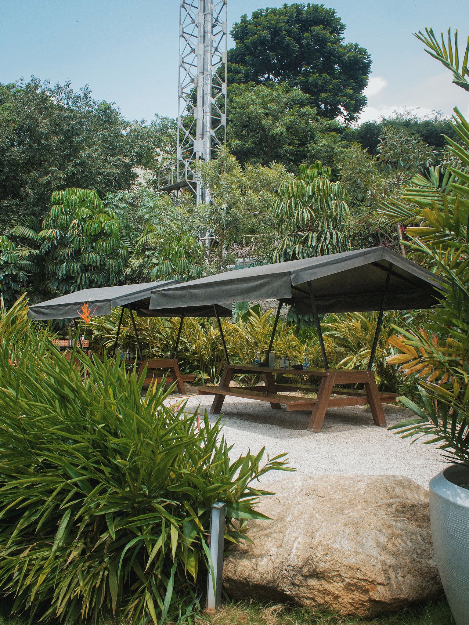 Modern dining space with elegant setup